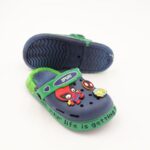 ⁦شبشب بتصميم سبايدر كيدز مضيء للأطفال لون كحلي وأخضر⁩ - الصورة ⁦3⁩