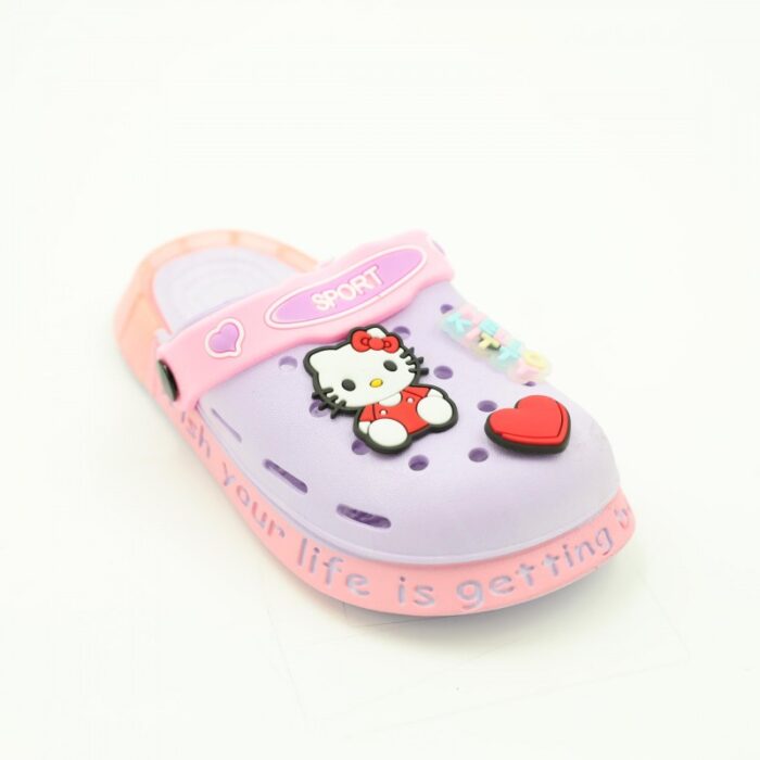 103380833_67fa62b73f133 شبشب بناتي بتصميم هالو كيتي مضيء للأطفال لون بنفسجي وزهري - الصورة 1