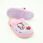 ⁦شبشب بناتي بتصميم هالو كيتي مضيء للأطفال لون بنفسجي وزهري⁩ - الصورة ⁦2⁩