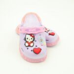 ⁦شبشب بناتي بتصميم هالو كيتي مضيء للأطفال لون بنفسجي وزهري⁩ - الصورة ⁦3⁩