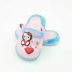 ⁦شبشب بناتي بتصميم هالو كيتي مضيء للأطفال لون زهري وأزرق⁩ - الصورة ⁦2⁩