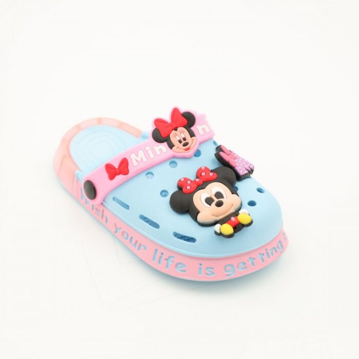 103380837_67fa62bf6f5ac شبشب بناتي بتصميم ميني ماوس مضيء للأطفال لون أزرق وزهري - الصورة 1