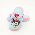 ⁦شبشب بناتي بتصميم ميني ماوس مضيء للأطفال لون أزرق وزهري⁩ - الصورة ⁦2⁩