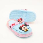 ⁦شبشب بناتي بتصميم ميني ماوس مضيء للأطفال لون أزرق وزهري⁩ - الصورة ⁦3⁩