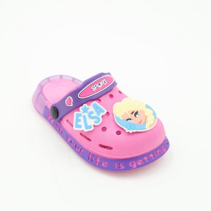 103380841_67fa62c8f1994 شبشب بناتي بتصميم السا مضيء للأطفال لون زهري وبنفسجي - الصورة 1