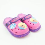 ⁦شبشب بناتي بتصميم السا مضيء للأطفال لون زهري وبنفسجي⁩ - الصورة ⁦4⁩