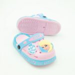 ⁦شبشب بناتي بتصميم السا مضيء للأطفال لون زهري وازرق⁩ - الصورة ⁦2⁩