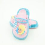 ⁦شبشب بناتي بتصميم السا مضيء للأطفال لون زهري وازرق⁩ - الصورة ⁦3⁩