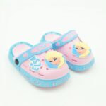 ⁦شبشب بناتي بتصميم السا مضيء للأطفال لون زهري وازرق⁩ - الصورة ⁦4⁩