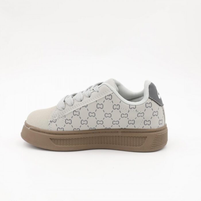 ⁦بوت سبورت بناتي لون رمادي وكاكي⁩ - الصورة ⁦4⁩