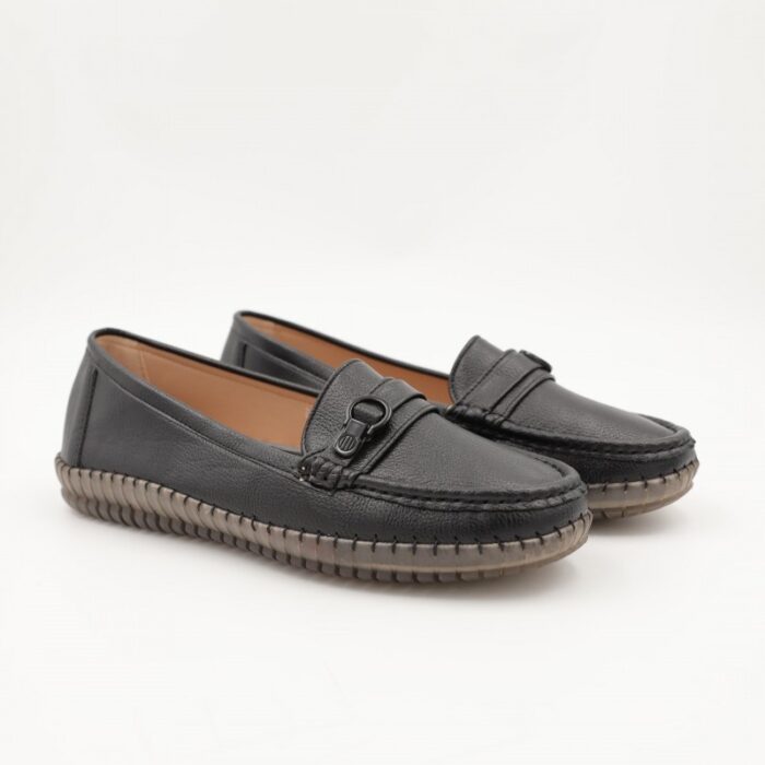 ⁦حذاء باليه للنساء لون أسود⁩ - الصورة ⁦3⁩