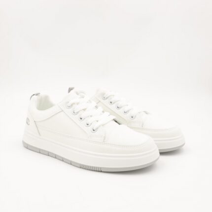 حذاء سبورت محير لون أبيض ورمادي