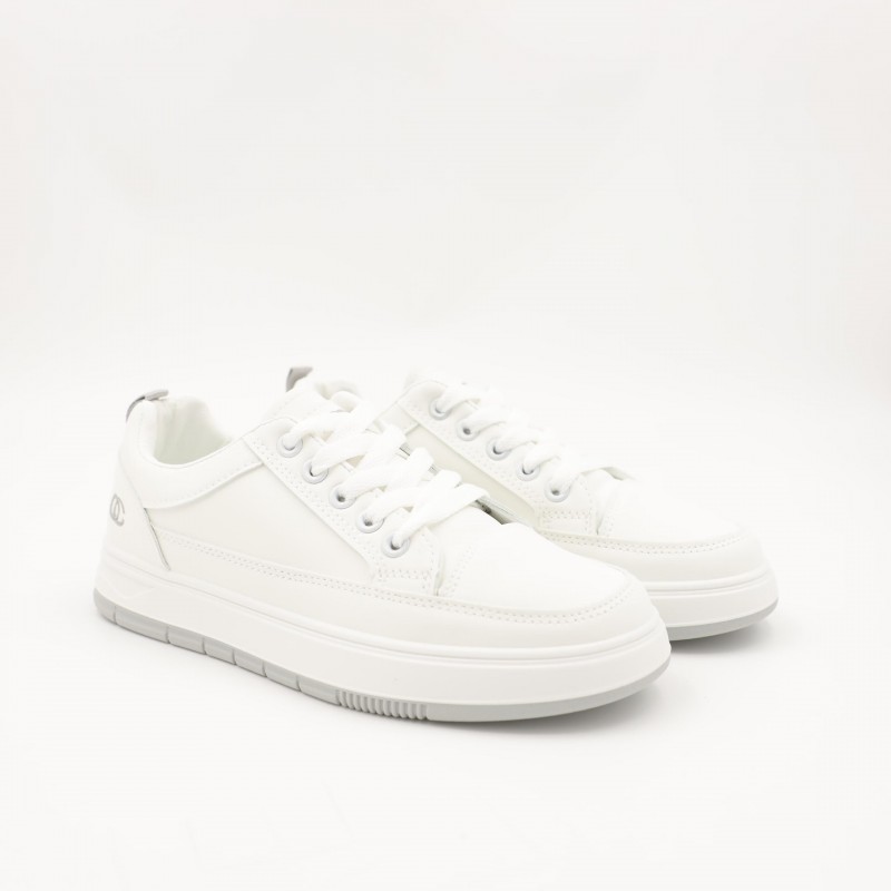 ⁦حذاء سبورت محير لون أبيض ورمادي⁩ - الصورة ⁦1⁩