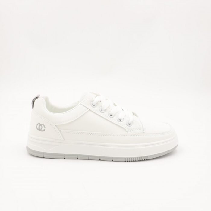 ⁦حذاء سبورت محير لون أبيض ورمادي⁩ - الصورة ⁦3⁩