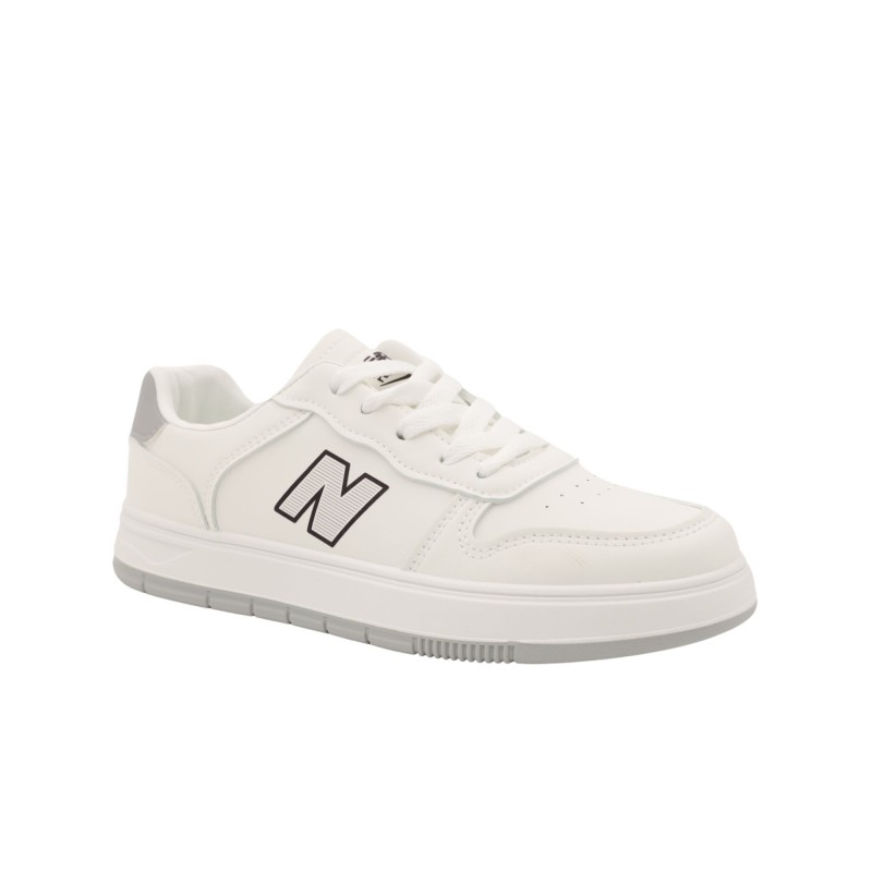 ⁦حذاء سبورت لون أبيض ورمادي⁩ - الصورة ⁦1⁩