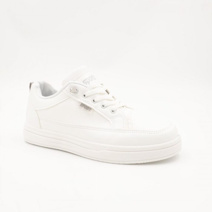 ⁦حذاء سبورت محير لون أبيض ورمادي⁩ - الصورة ⁦3⁩