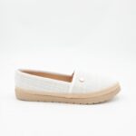 ⁦حذاء زحاف للنساء لون أبيض⁩ - الصورة ⁦2⁩