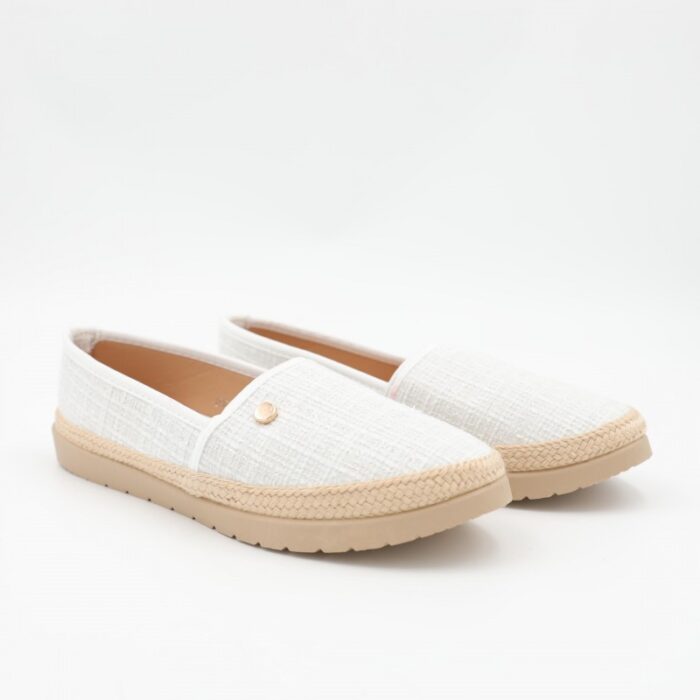 ⁦حذاء زحاف للنساء لون أبيض⁩ - الصورة ⁦6⁩