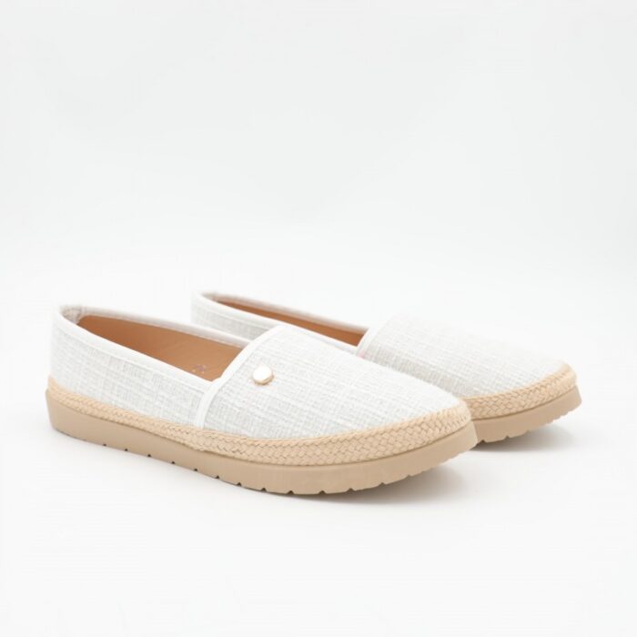⁦حذاء زحاف للنساء لون أبيض⁩ - الصورة ⁦7⁩