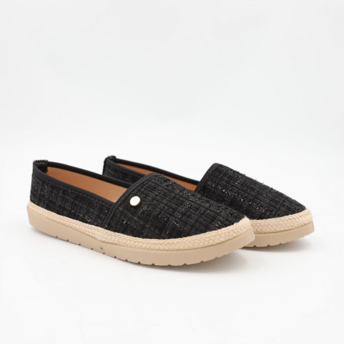 ⁦حذاء زحاف للنساء لون أسود⁩ - الصورة ⁦2⁩