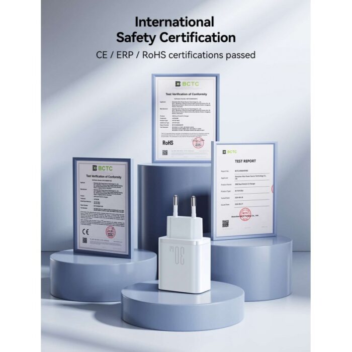 ⁦عظمة شحن مدخلين تدعم الماك بوك والجوال شحن سريع جدا 30 واط ماركة joyroom⁩ - الصورة ⁦4⁩