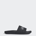 ⁦adidas MERCEDES - AMG PETRONAS FORMULA ONE TEAM ADILETTE COMFORT SLIDES - Black⁩ - الصورة ⁦2⁩