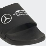 ⁦adidas MERCEDES - AMG PETRONAS FORMULA ONE TEAM ADILETTE COMFORT SLIDES - Black⁩ - الصورة ⁦8⁩