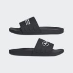 ⁦adidas MERCEDES - AMG PETRONAS FORMULA ONE TEAM ADILETTE COMFORT SLIDES - Black⁩ - الصورة ⁦10⁩