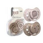 ⁦لهاية سيليكون عدد 2 لون بيج وزهري لعمر 6 - 18 شهر⁩ - الصورة ⁦3⁩