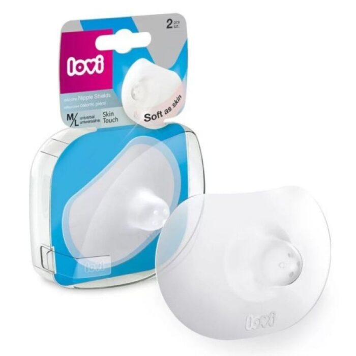 ⁦واقيات حلمات سيليكون قطعتين حجم M / L⁩ - الصورة ⁦2⁩