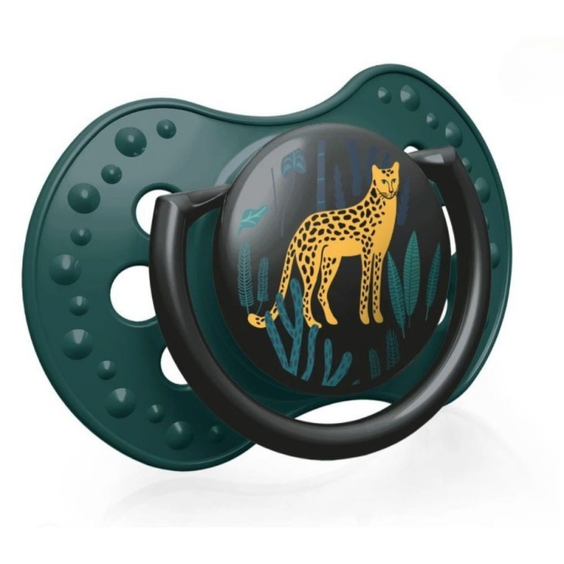 ⁦لهاية سيليكون عدد 2 لون أصفر و أخضر لعمر 3 - 6 أشهر⁩ - الصورة ⁦1⁩