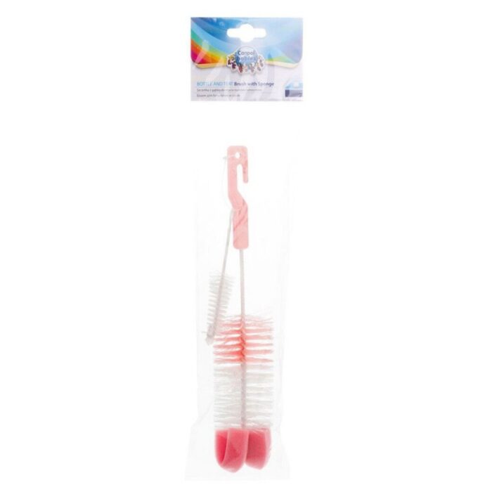 103380944_67ff5cf73199d فرشاة مع إسفنجة عدد 2 لتنظيف العلبة والحلمة - الصورة 1