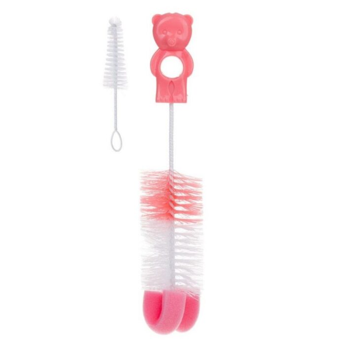 ⁦فرشاة مع إسفنجة عدد 2 لتنظيف العلبة والحلمة⁩ - الصورة ⁦2⁩