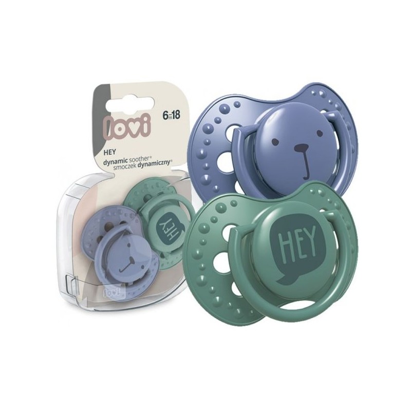 ⁦لهاية سيليكون عدد 2 لون أزرق و أخضر لعمر 6 - 18 شهر⁩ - الصورة ⁦1⁩