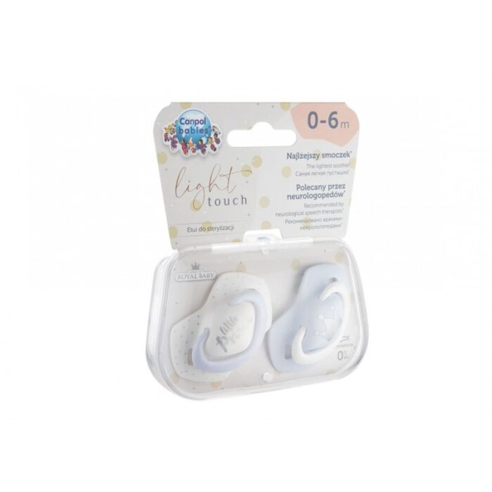 ⁦لهاية سيليكون من 0 إلى 6 أشهر قطعتان لون أبيض وأزرق من كانبول⁩ - الصورة ⁦2⁩