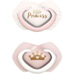 لهاية سيليكون من 0 إلى 6 أشهر قطعتان لون أبيض وزهري من كانبول