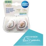 ⁦لهاية سيليكون من 0 إلى 6 أشهر قطعتان لون أبيض وزهري من كانبول⁩ - الصورة ⁦4⁩