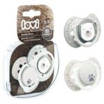 لهاية سيليكون من 6 إلى 18 شهر قطعتان لون أبيض وزهري من كانبول