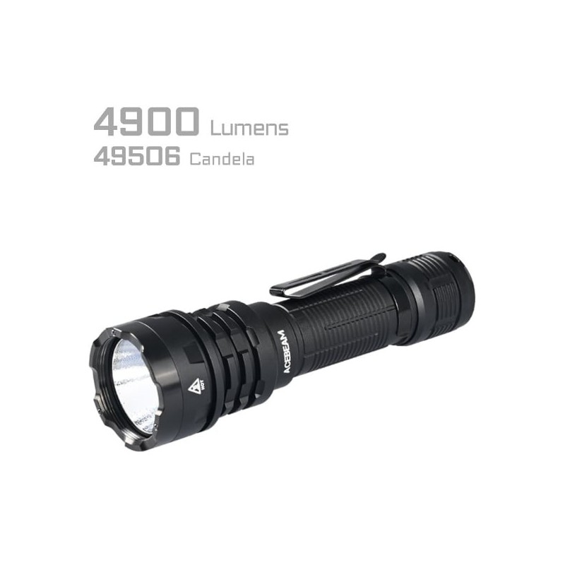 ⁦كشاف يدوي تكتيكي بقوة 4900 لومن بطارية شحن كفالة 5 سنوات مقاوم للصدمات وضد الماء Acebeam P17⁩ - الصورة ⁦1⁩