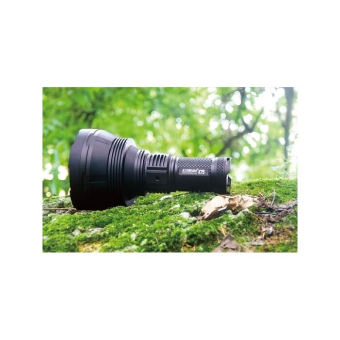 ⁦اكبر كشاف يدوي للصيد والمسافات البعيدة بطارية شحن كفالة 5 سنوات مقاوم للصدمات وضد الماء Acebeam k75⁩ - الصورة ⁦2⁩
