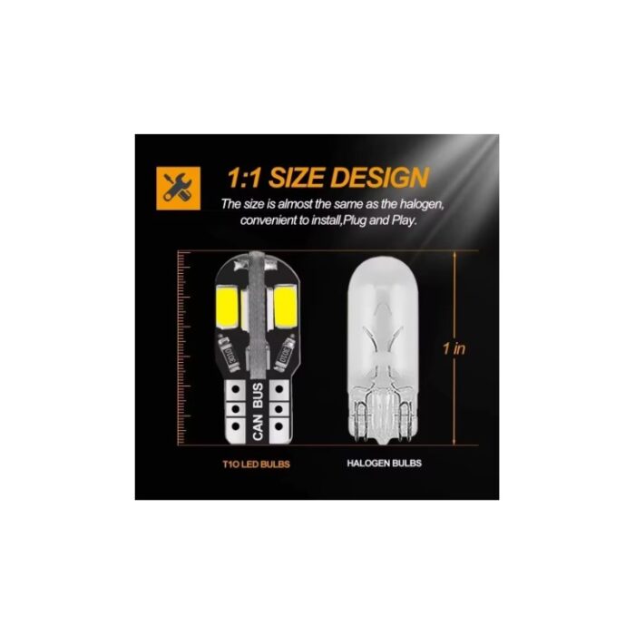 103380981_68074546c4d68 5 حبات ضوء سيارة t10 - الصورة 1