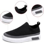 ⁦حذاء رياضي للرجال لون أسود و أبيض⁩ - الصورة ⁦3⁩