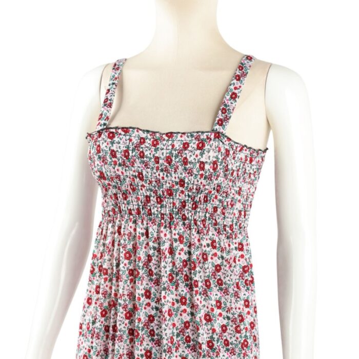 ⁦فستان صيفي للنساء لون أبيض مورد⁩ - الصورة ⁦4⁩