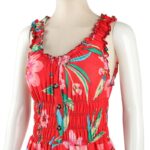 ⁦فستان صيفي طويل للنساء لون أحمر مورد⁩ - الصورة ⁦2⁩