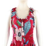 ⁦فستان صيفي طويل للنساء لون أحمر مورد⁩ - الصورة ⁦2⁩