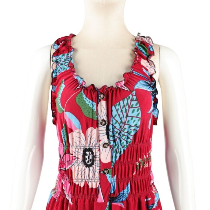 ⁦فستان صيفي طويل للنساء لون أحمر مورد⁩ - الصورة ⁦2⁩