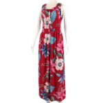 ⁦فستان صيفي طويل للنساء لون أحمر مورد⁩ - الصورة ⁦5⁩