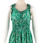 ⁦فستان صيفي طويل للنساء لون أخضر مورد⁩ - الصورة ⁦2⁩