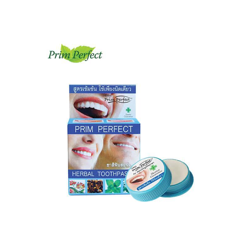 ⁦PRIM PERFECT HERBAL TOOTHPASTE - معجون أسنان عشبي طبيعي 100% خالي من المواد الحافظة بريم بيرفكت 25 جرام⁩ - الصورة ⁦1⁩