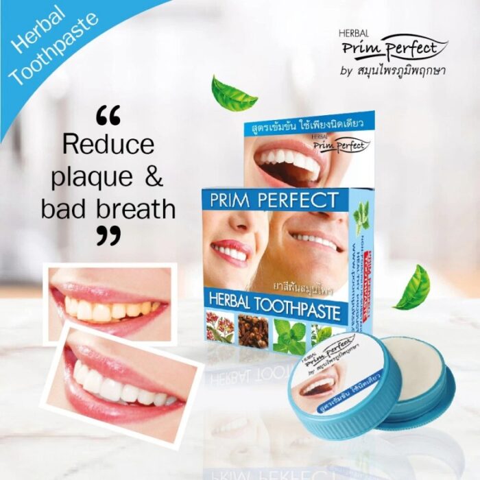 ⁦PRIM PERFECT HERBAL TOOTHPASTE - معجون أسنان عشبي طبيعي 100% خالي من المواد الحافظة بريم بيرفكت 25 جرام⁩ - الصورة ⁦4⁩